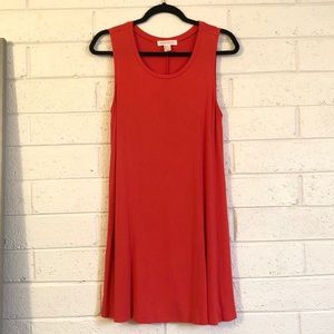 Forever 21 sleeveless dark coral dress